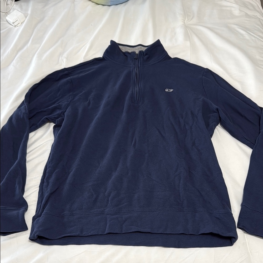 Vineyard Vines Blue Zip Up Sweater